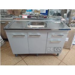 Bajo Mesada**armado**mesada Acero Inox Con Hormigón